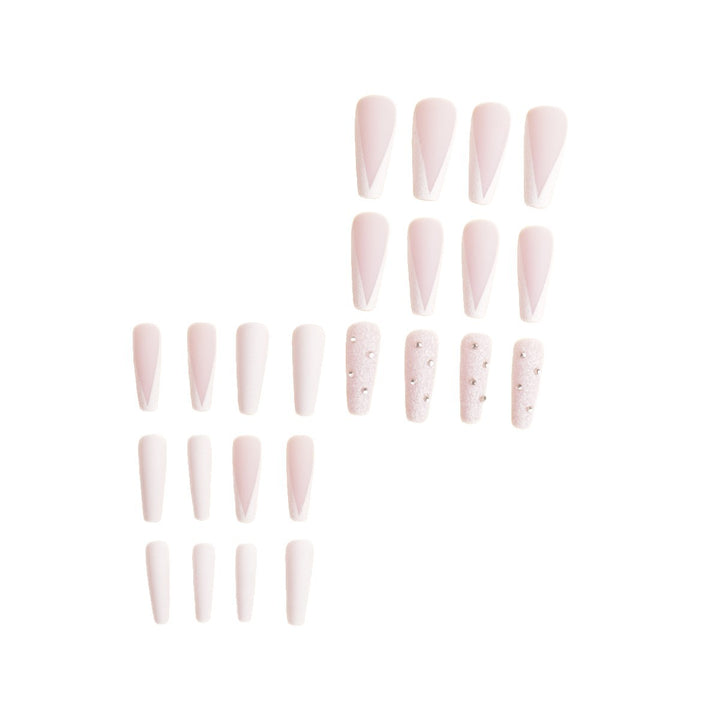 Premium Rhinestone-Embellished Stiletto Press-On Nails Stornfield