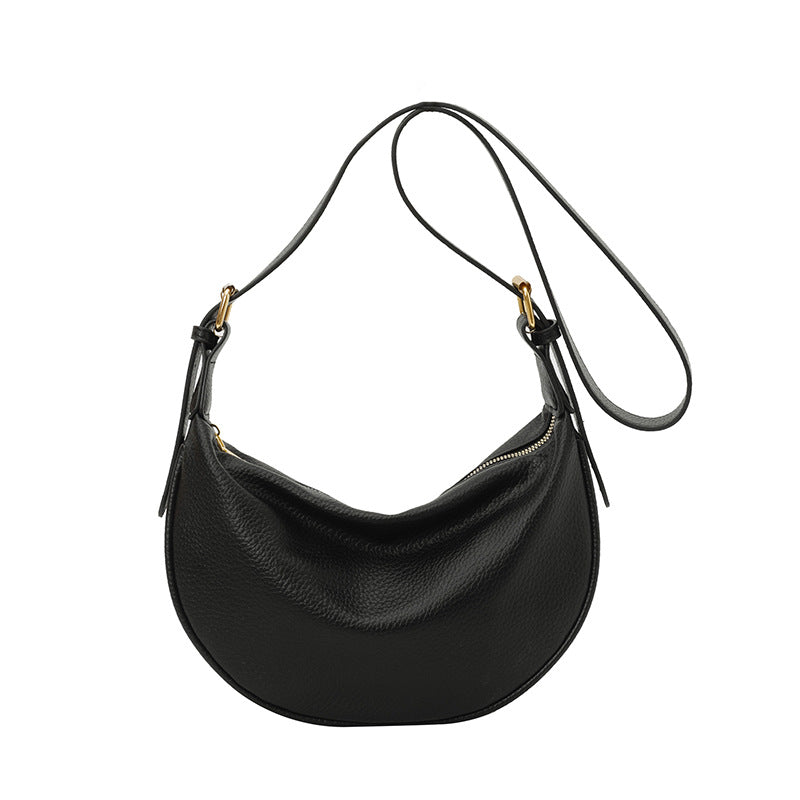 Textured Leather Sling Bag