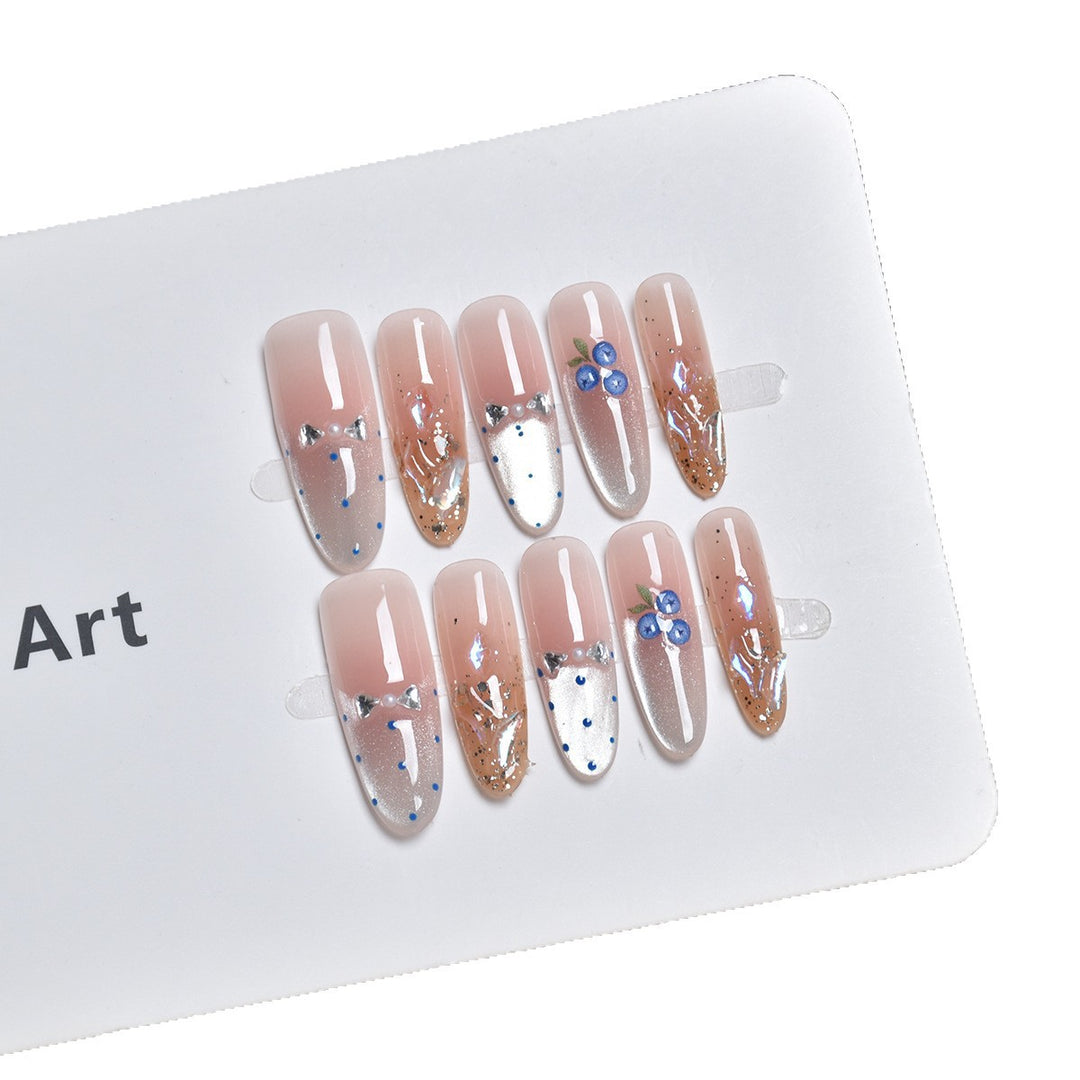 Decorative Glimmering Press-On Nail Art Set Stornfield