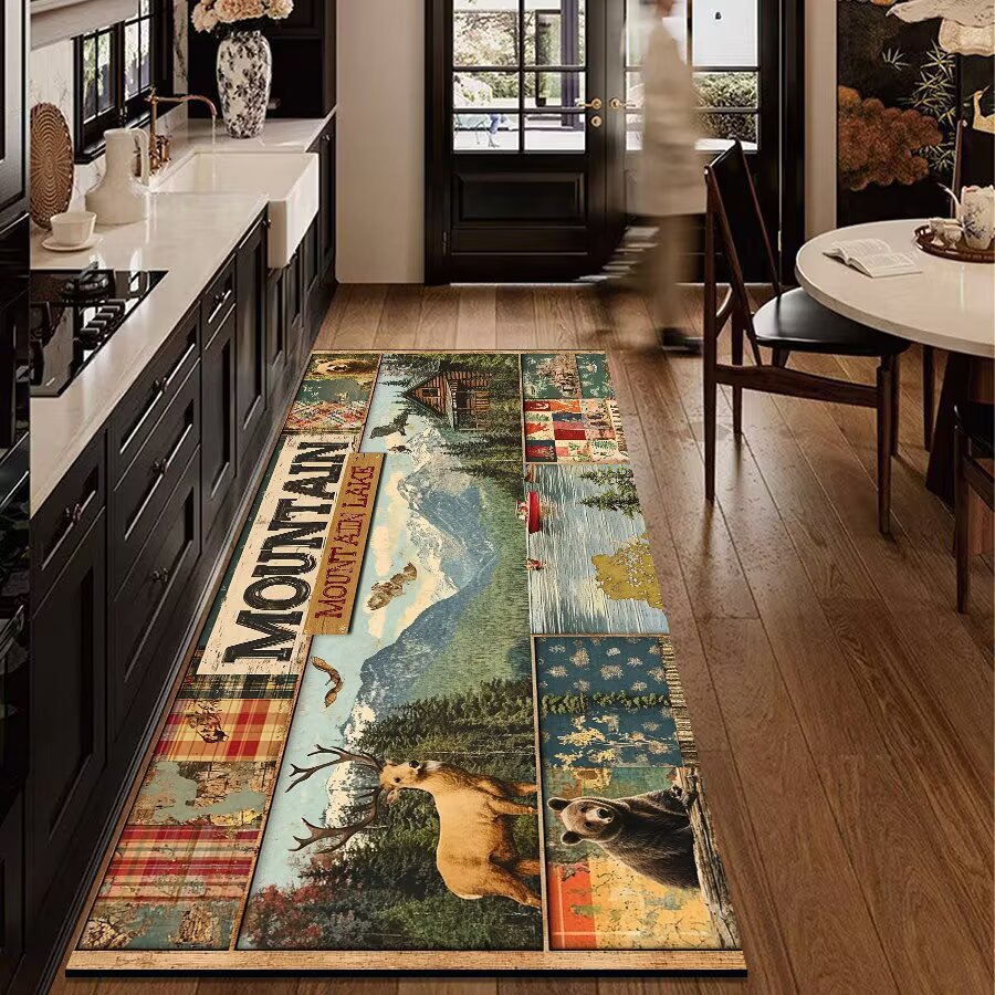 Rustic Outdoor Adventure Area Mat Stornfield