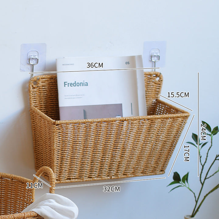 Unisex storage basket with rounded edges and practical handles Stornfield