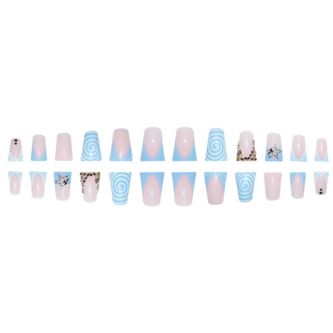 Decorative Star and Swirl Nail Art Extensions Stornfield