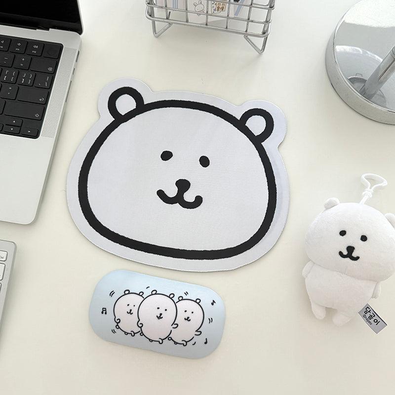 Cute Cartoon Bear-Themed Mouse Pad