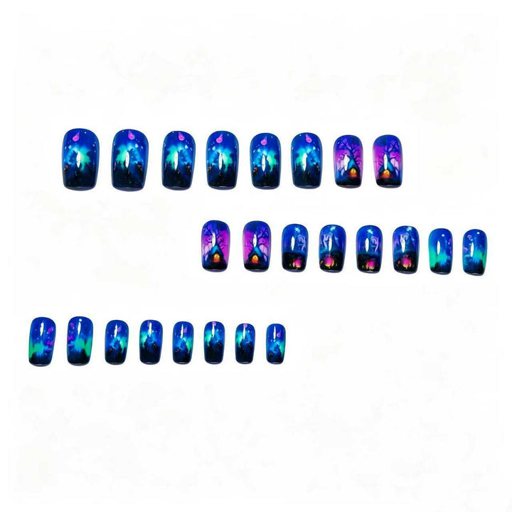 Fairy Tale Forest Design Artificial Nails Stornfield