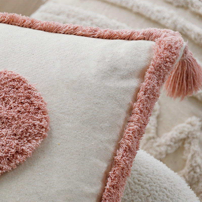 Decorative cushion with heart design