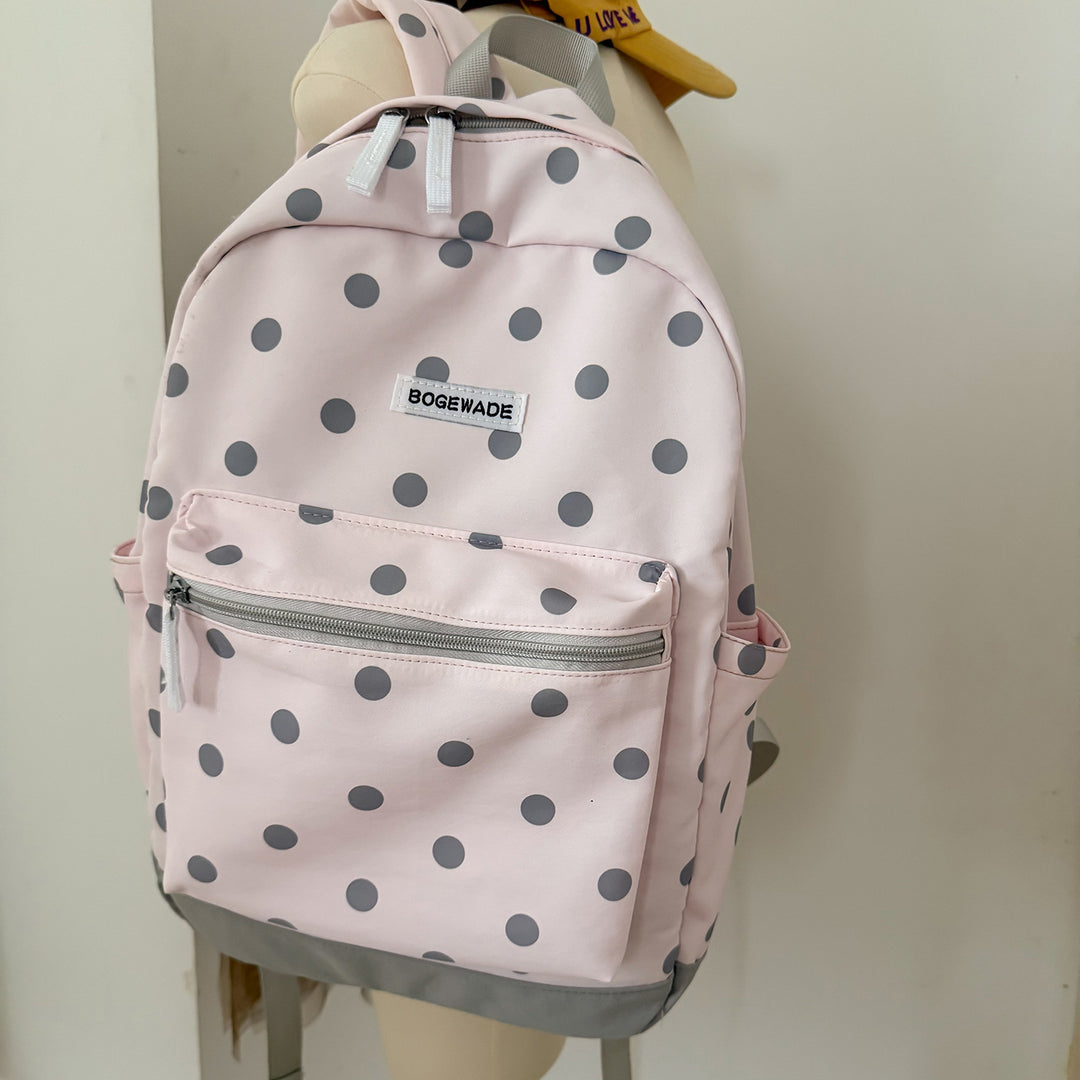 Casual Dot-Printed Backpack Stornfield