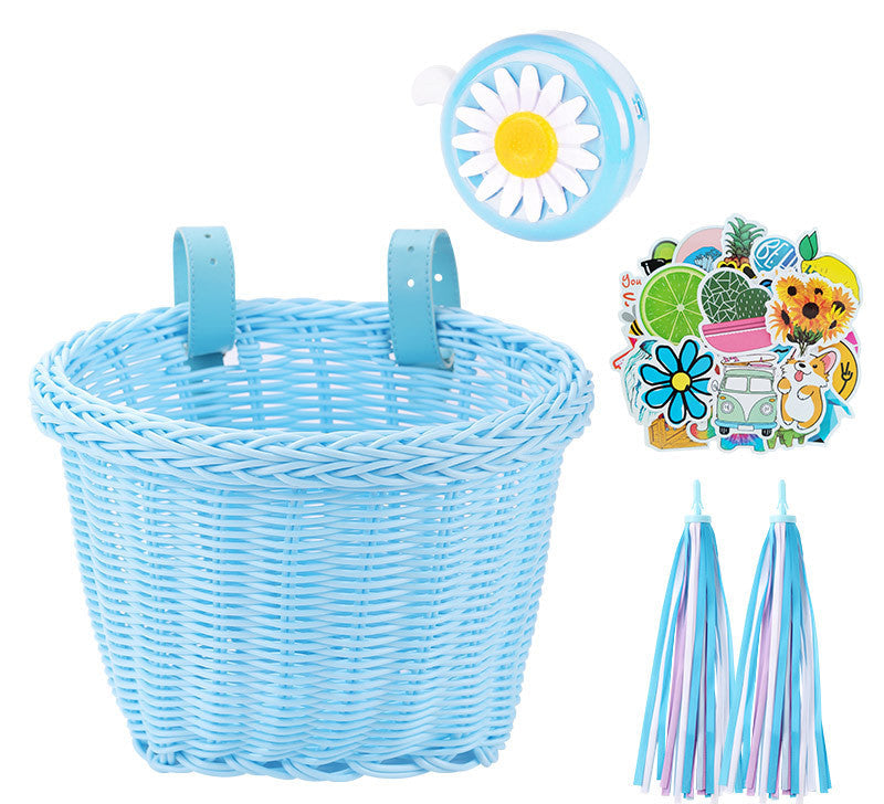 Decorative Woven Bicycle Storage Basket Stornfield