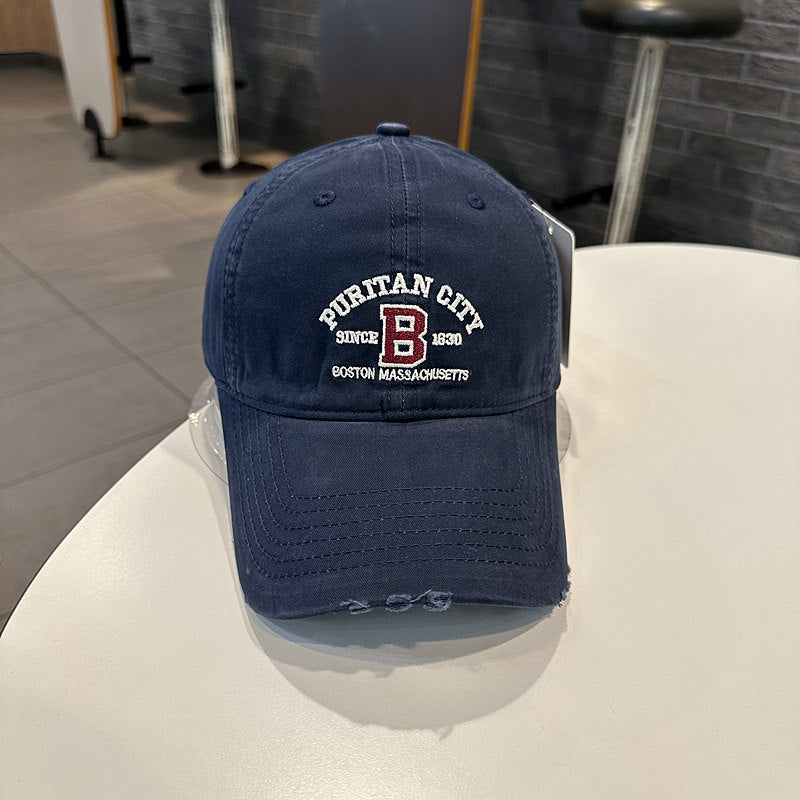 Men's Vintage-Inspired Embroidered Baseball Cap Stornfield