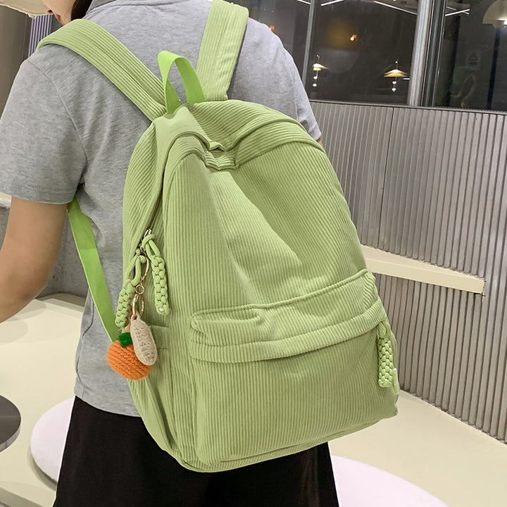 Textured Corduroy Laptop Backpack Stornfield