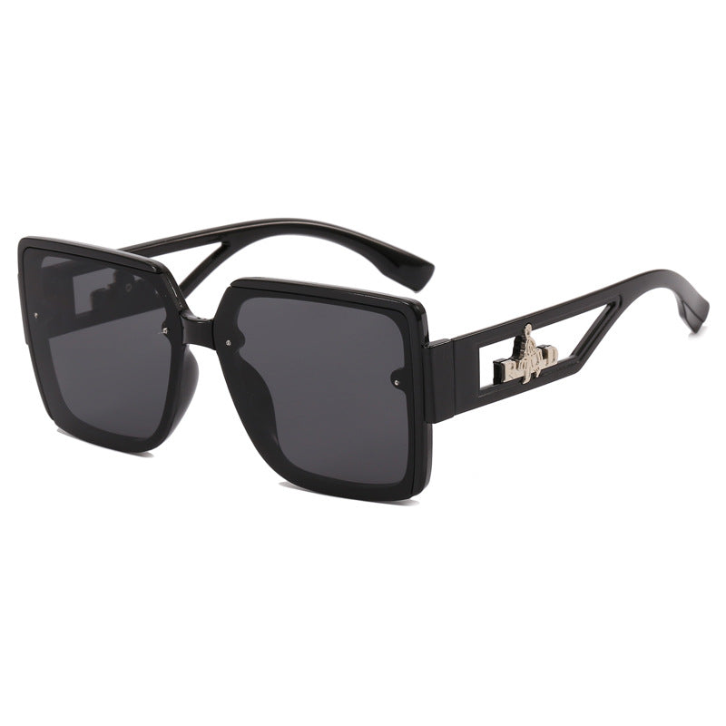 Ladies square designer sunglasses with elegant embellishments Stornfield