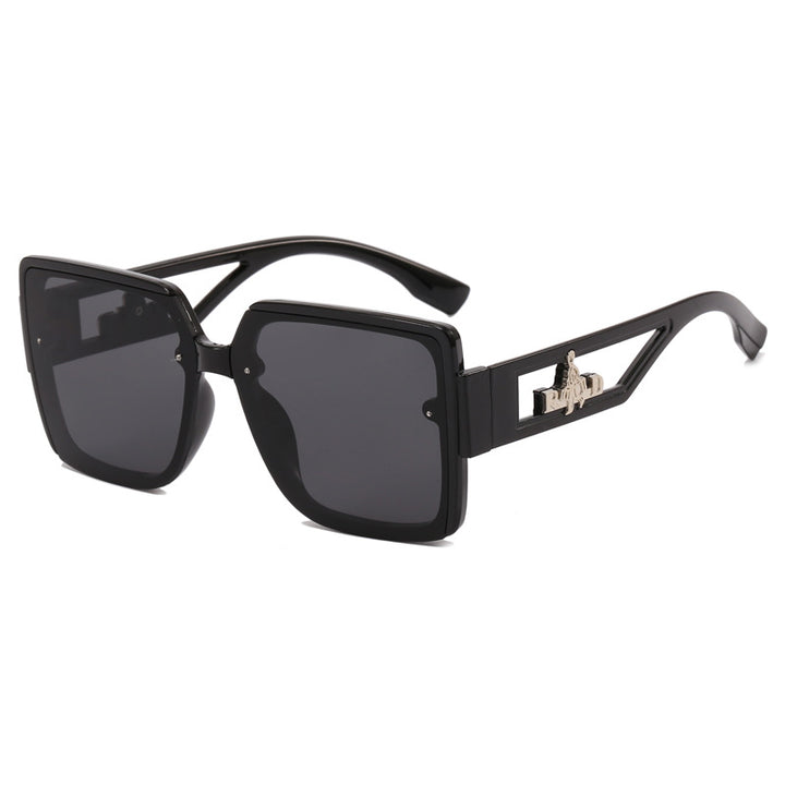 Ladies square designer sunglasses with elegant embellishments Stornfield