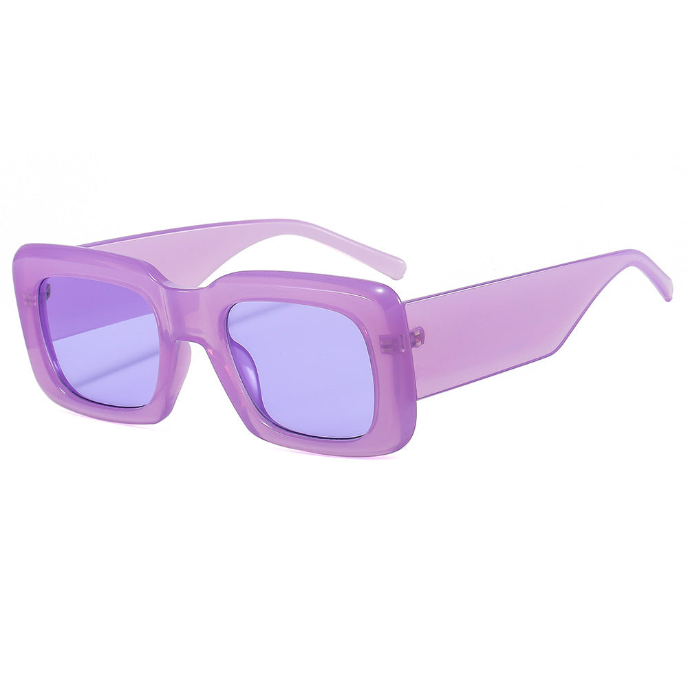 Women oversized sunglasses with square frame and transparent design Stornfield