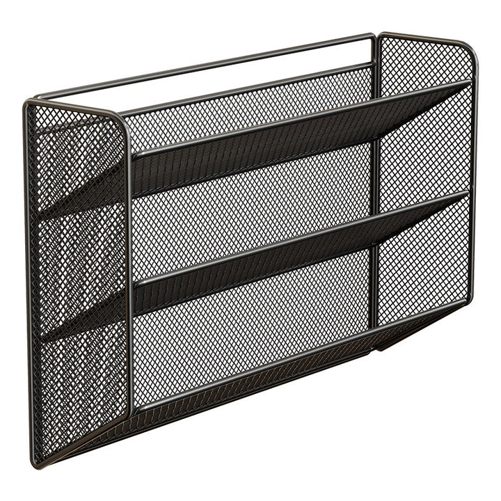 Wall-Mounted Slim Drop-Down Mesh Shoe Shelf Rack