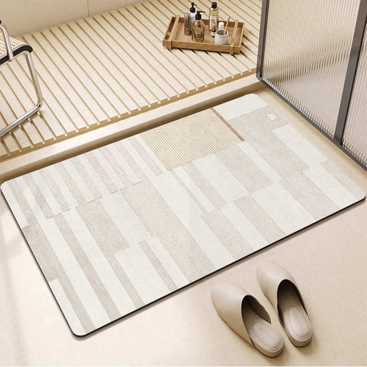 Abstract Patterned Non-Slip Bath Mat
