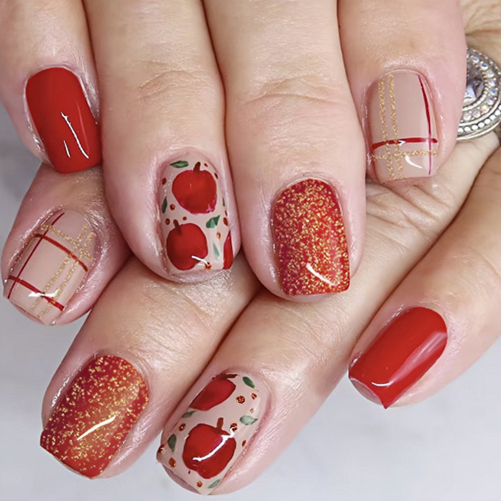 Artistic Press-On Nail Design Set Stornfield