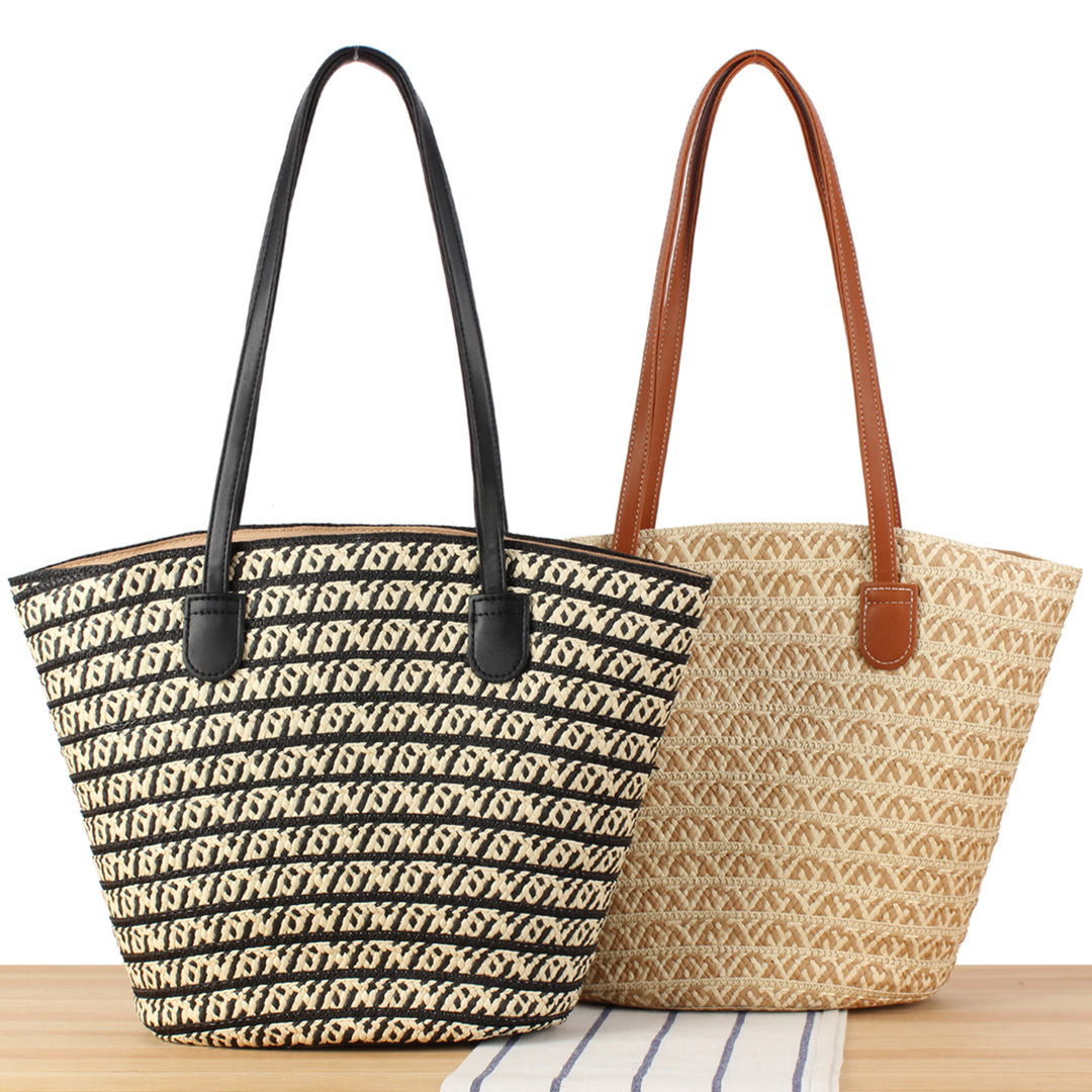 Beach bag with refined leather accents Stornfield