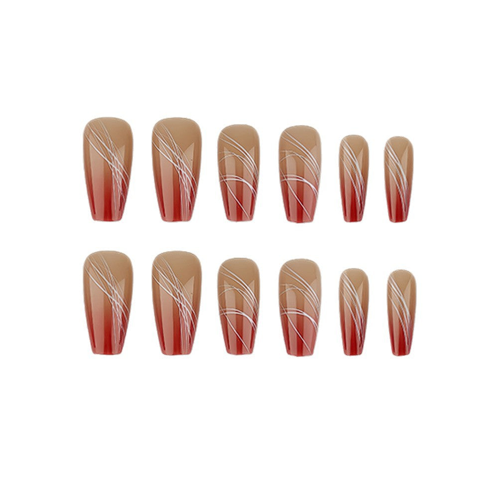 Artificial nails with modern geometric designs Stornfield