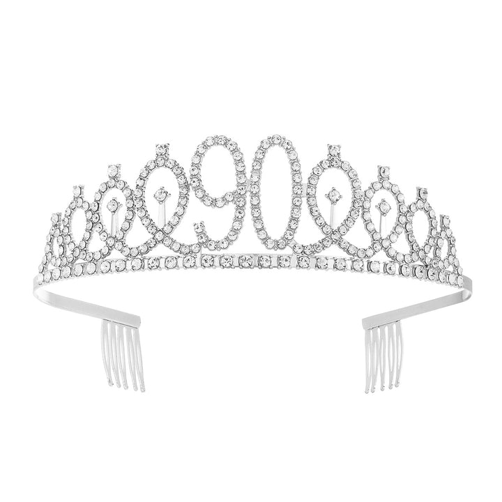 Women's Crystal-Embellished Tiara with Elegant Design Stornfield
