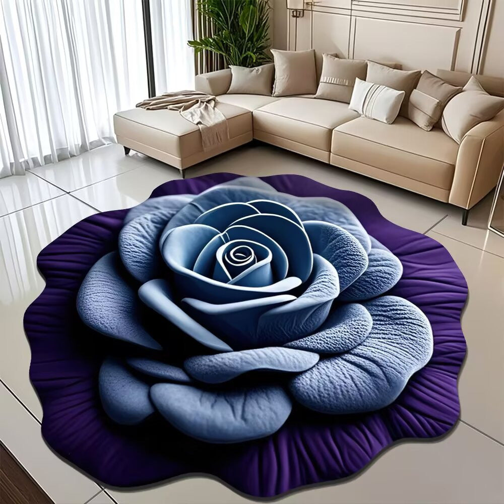 Floral Texture Area Rug