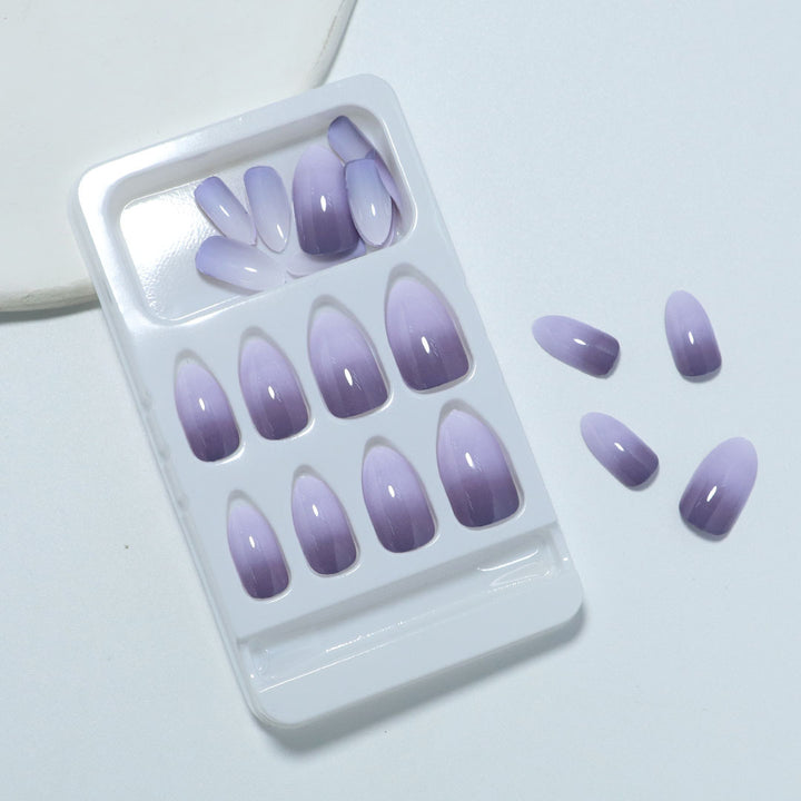 Gradient Almond-Shaped Press-On Nails Stornfield
