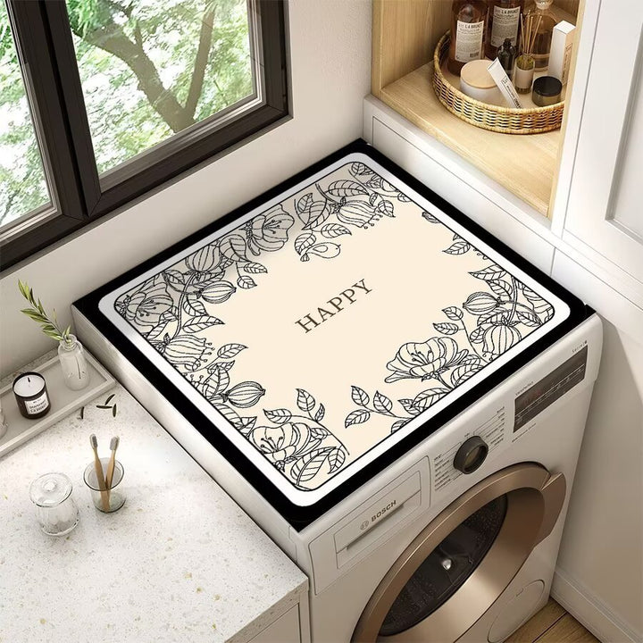 Decorative Floral Laundry Room Counter Mat Stornfield