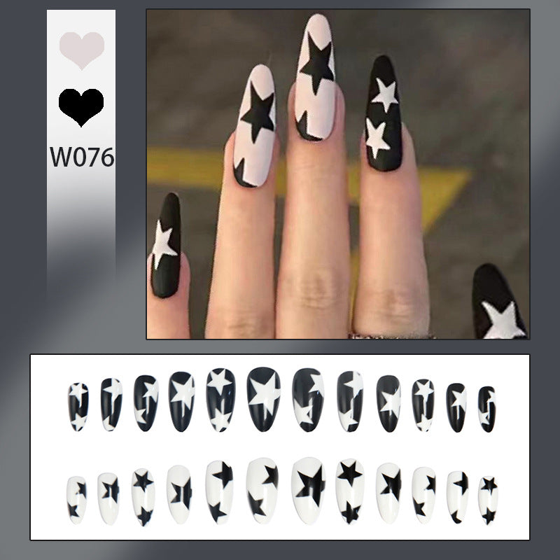 Artificial nails with star pattern Stornfield