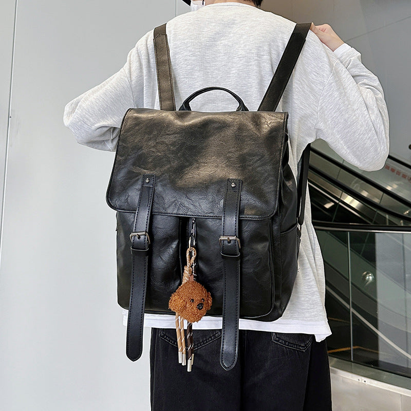 Vintage Leather Drawstring Backpack Stornfield