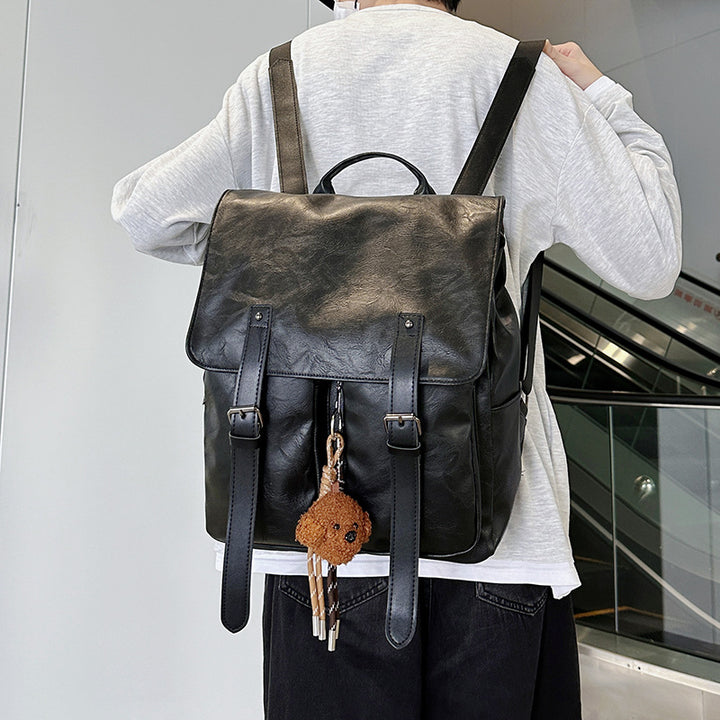 Vintage Leather Drawstring Backpack Stornfield