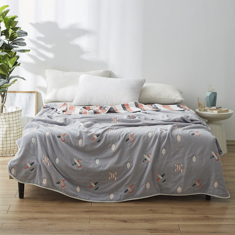 Women Elegant Blanket with Subtle Leaf Pattern Stornfield