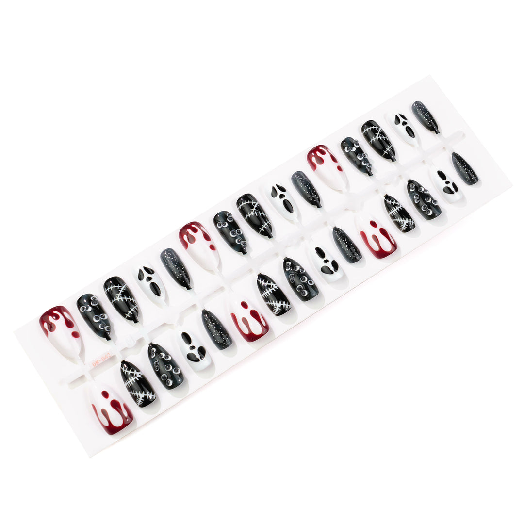 Halloween-Themed Press-On Nail Art Set 1790636292