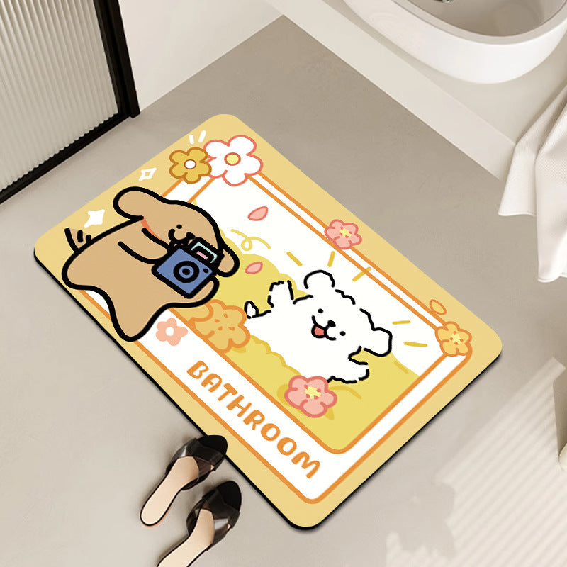 Modern Artistic Bath Mat Stornfield