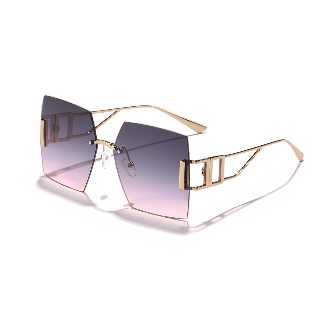 Women's square sunglasses with luxurious metal frame Stornfield