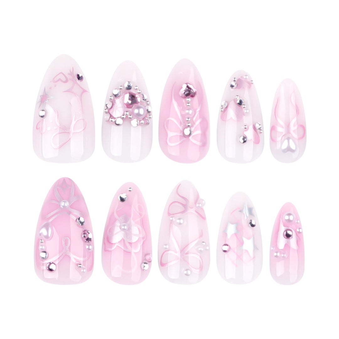 Artificial nail art with delicate jewelry design Stornfield
