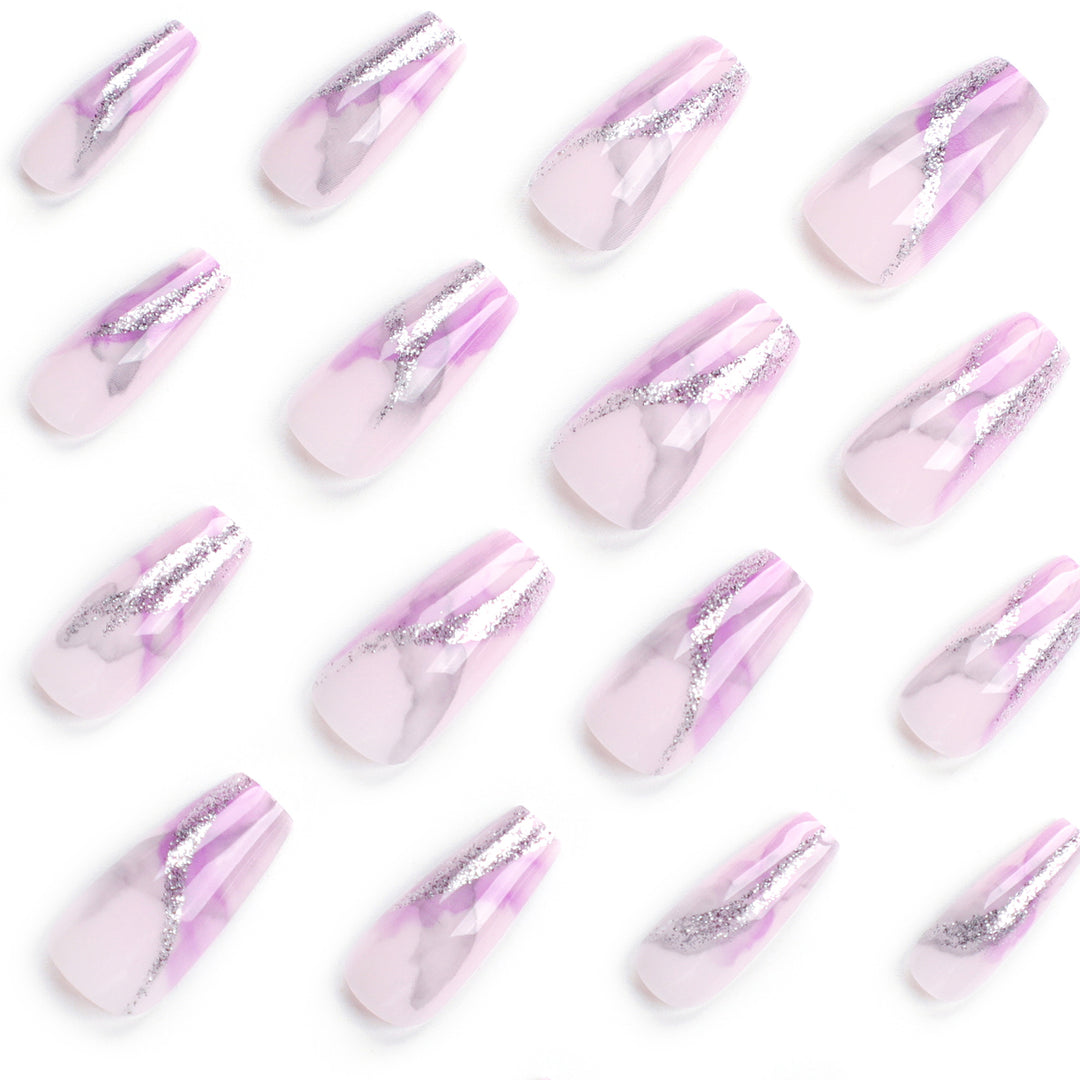 Artful Nail Art with Glitter Details Stornfield