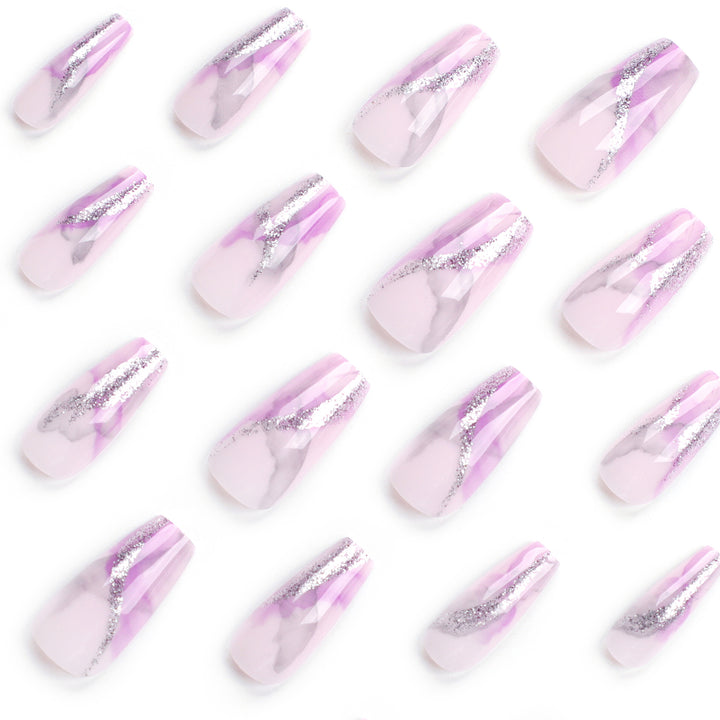 Artful Nail Art with Glitter Details Stornfield