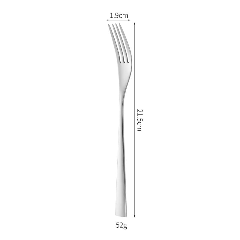 Elegant dessert knife with curved handle Stornfield