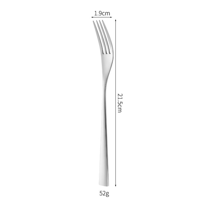 Elegant dessert knife with curved handle Stornfield