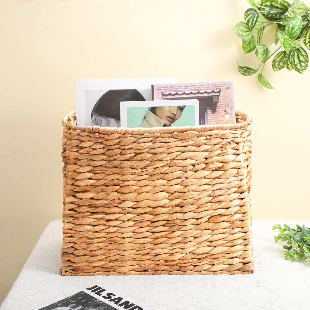 Decorative Woven Magazine Organizer Stornfield