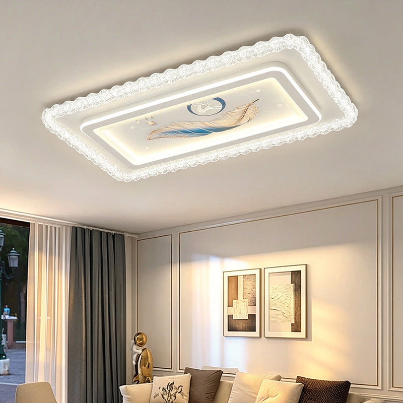 Elegant Feather-Inspired Ceiling Light