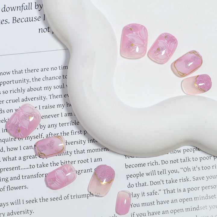 DIY Floral Design Press-On Nail Set Stornfield