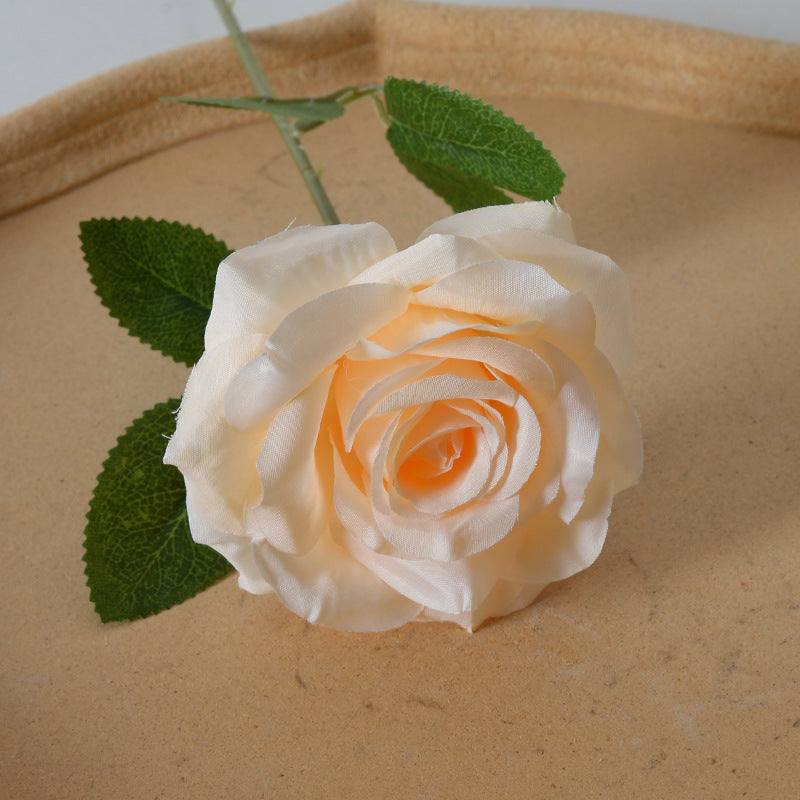 Elegant Silk Black Rose Hair Accessory