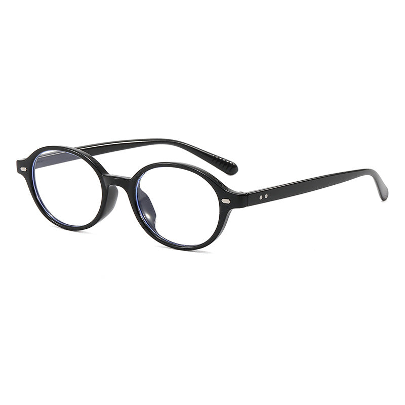 Women's fashionable round reading glasses with flexible plastic frame Stornfield