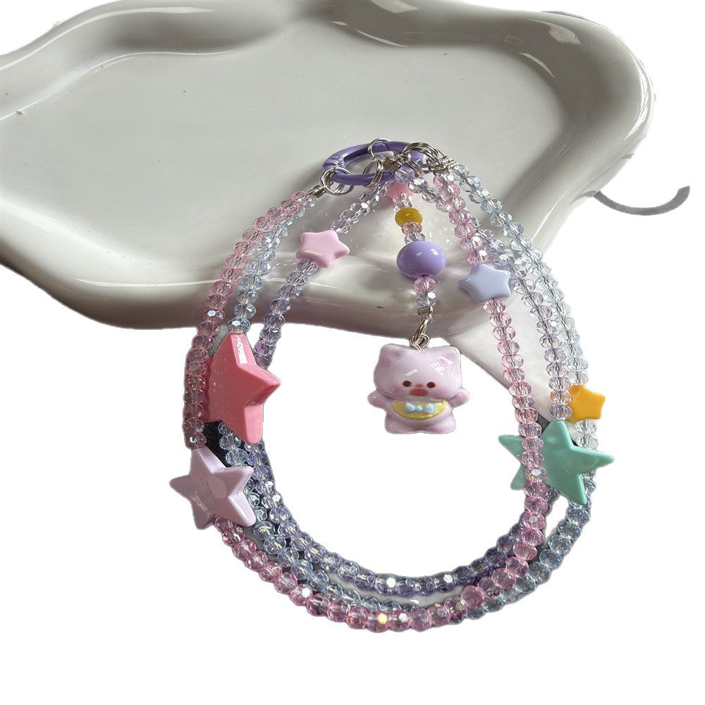 Whimsical Star and Animal Charm Lanyard Stornfield