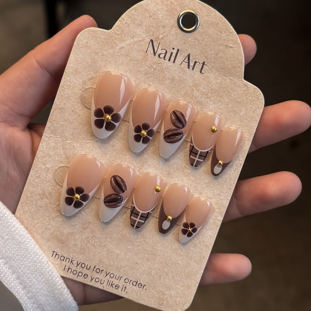Elegant Floral Design Press-On Nail Art Set Stornfield