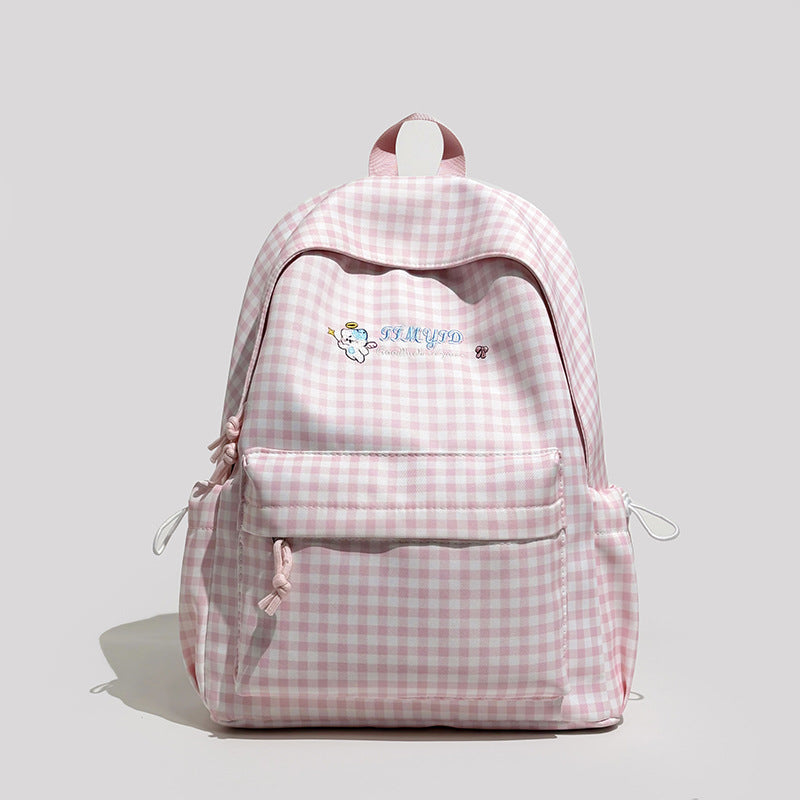 Cute Gingham Patterned Backpack Stornfield