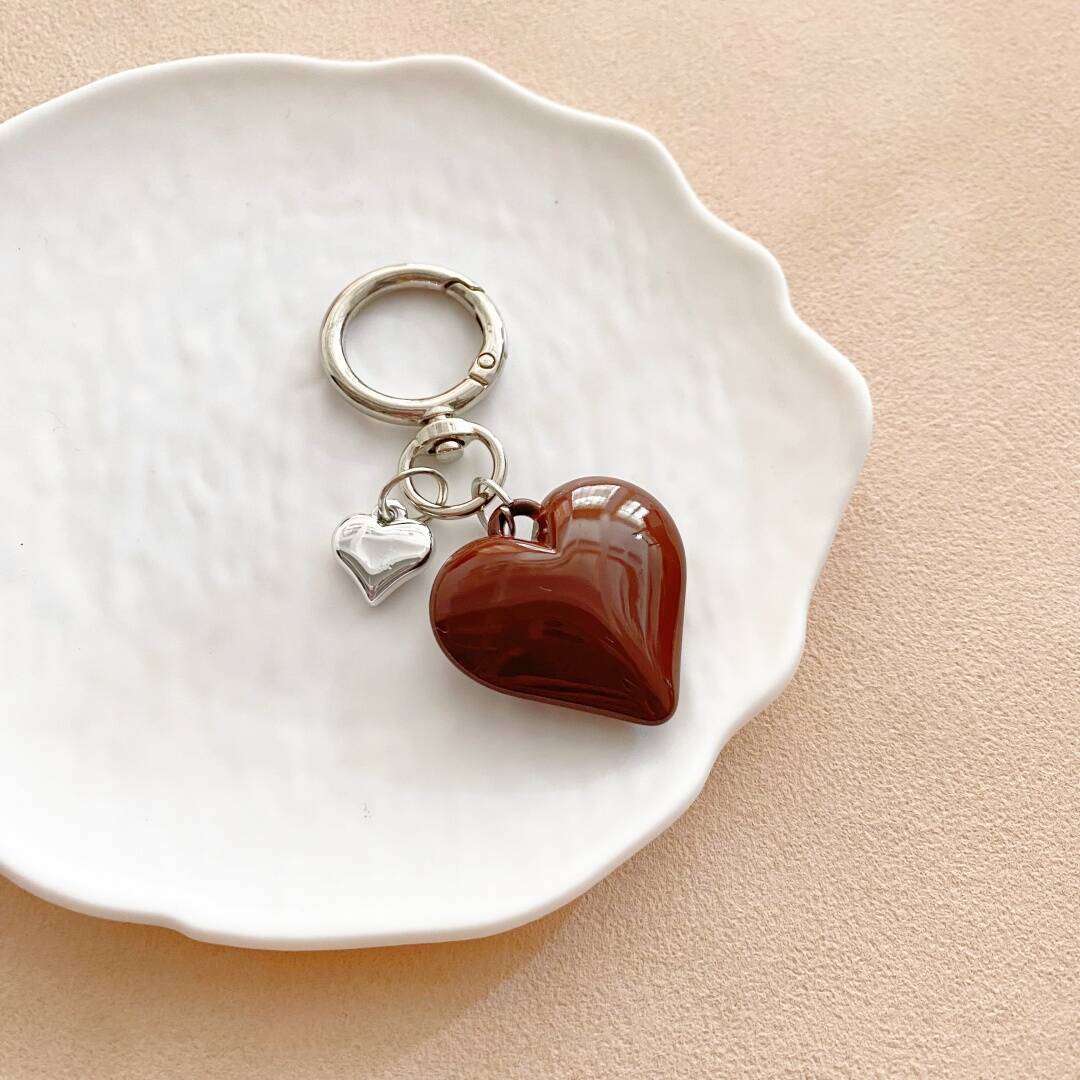 Heart-Shaped Charm Keychain Stornfield