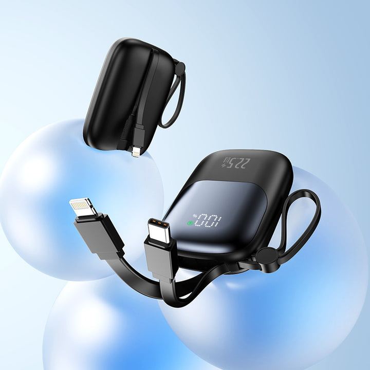 Portable power bank with integrated charging port and LED display Stornfield