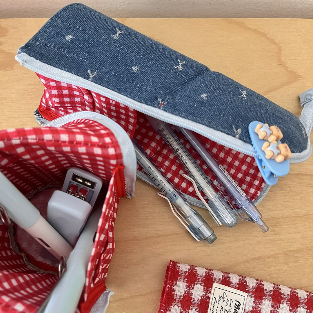 Denim Pencil Case