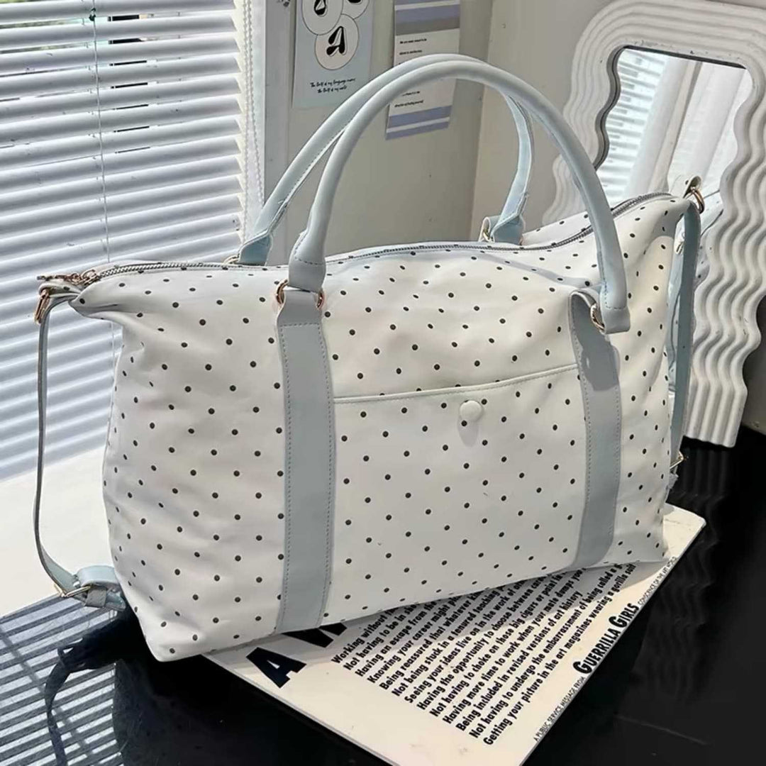 Stylish Polka Dot Travel Duffel Bag Stornfield