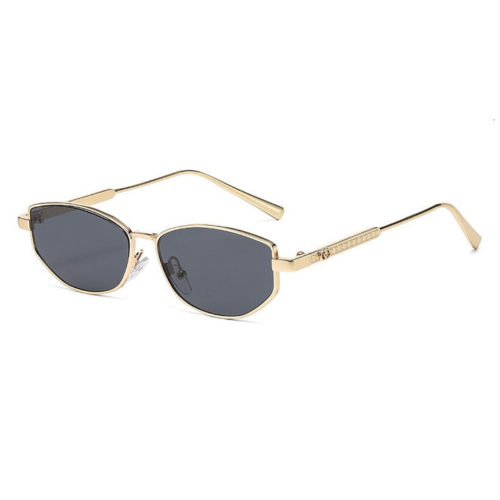 Women's elegant sunglasses with sparkling metal frame Stornfield